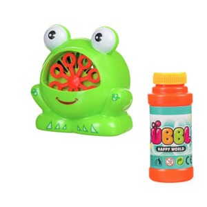 Aparat de facut baloane de sapun, sub forma de broasca testoasa cu lichid baloane 120 ml inclus